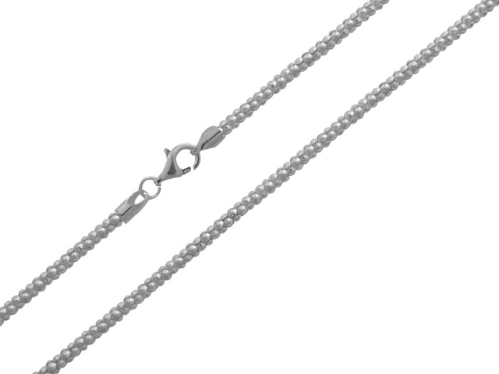 Ezüst női ródiumos nyaklánc coreana 50 cm