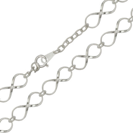 Ezüst női nyaklánc infinity 45 cm
