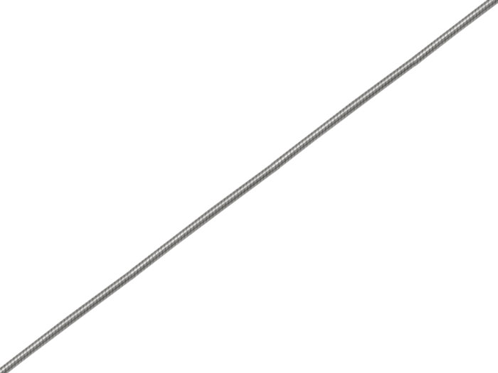 Ródiumos női ezüst karkötő kígyó 19 cm