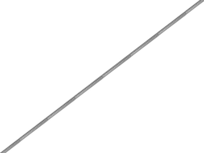 Ródiumos női ezüst karkötő hatoldalú kígyó 19 cm