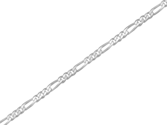 Ezüst férfi karkötő figaró 21 cm